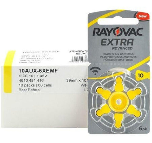 Rayovac 30 Extra Hearing Aid Batteries Blister 6u Size 10 0