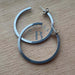 1 Pair of Flat Surgical Steel Hoop Earrings 7