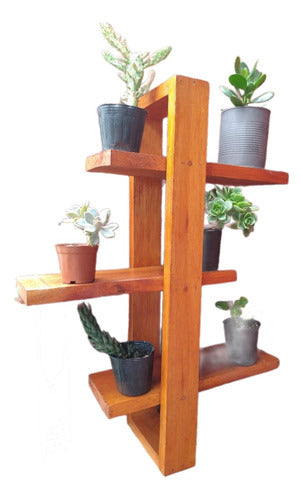 Artesano Rustic Shelf for Indoor or Outdoor Use 53x70x19cm Eucalyptus 0