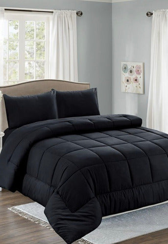 CONFECCIONES AURA Reversible Comforter Queen Size + 2 Pillowcases 4