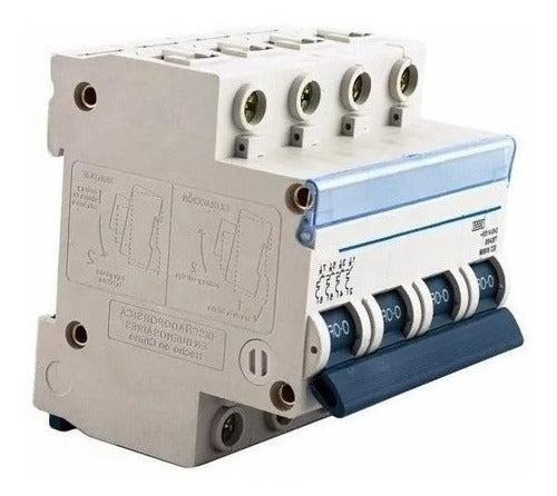 Sica Termomagnética Tetrapolar 10 Amp Llave Térmica 4x10 0