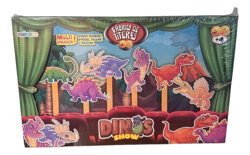 Juego De Mesa Fabrica De Titeres Dinos Show Uniesco 0