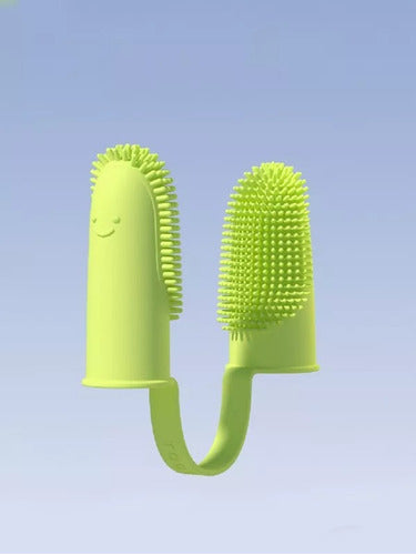 Double Flexible Silicone Dental Finger Brush for Pets 2