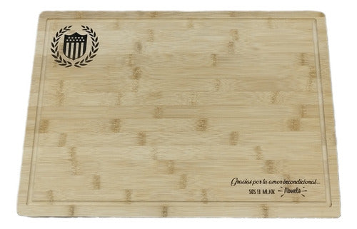 MT Maderas Personalized Bamboo Family Serving Board 0