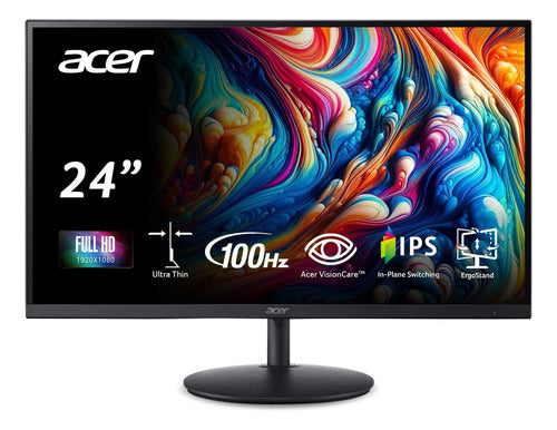 Acer Monitor 23.8 FHD IPS Ultra Thin AMD FreeSync 100Hz 0