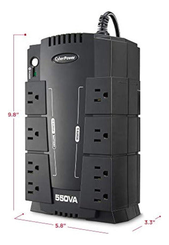 Cyberpower Cp550sLG Sistema Standby Ups, 550va / 330w, 8 Sal 4