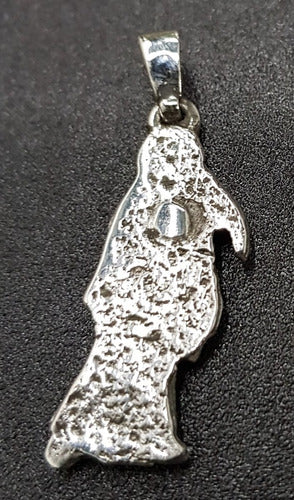 Santa Muerte Pendant in Silver 4 x 1 cm 4.5 gr Art 509 4