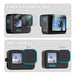 FitStill Silicone Rubber Case 2-Pack Tempered Glass Protector for GoPro Hero 10/9 - Black 2