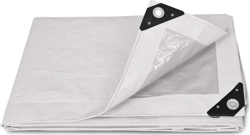 Pretul White Polyethylene Tarp with Eyelets 3x3m 0