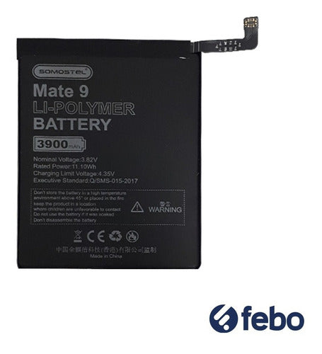 Somostel Battery for Huawei Mate 9 9 Pro Y7 2017 Y+ 3900mAh Febo 1