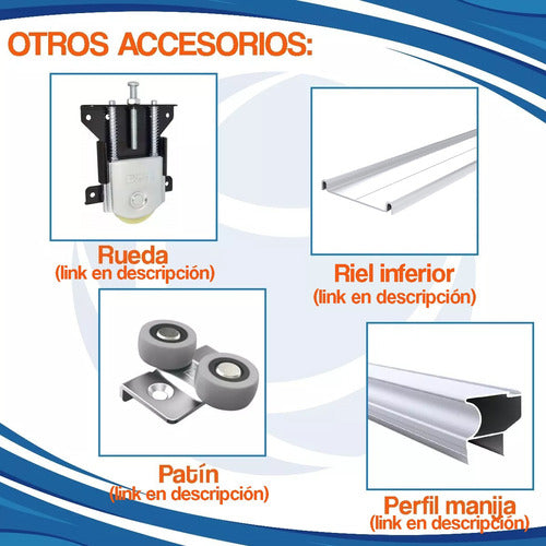 Grupo Euro Superior Rail 4 Meters Kit Integral Aluminum Natural 5