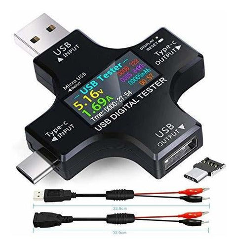 KJ-KayJI Tester USB C Digital Voltage Current Meter 0