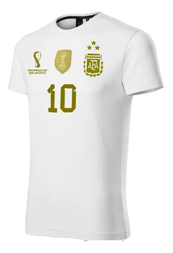 Argentina National Team Messi World Cup Qatar 2022 T-Shirt 2
