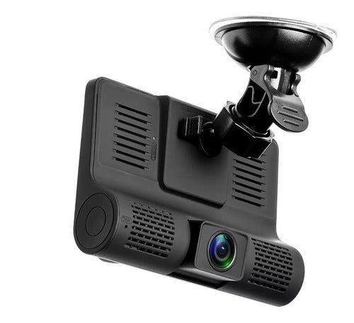 Camara Auto Triple Testigo Con Pantalla Full Hd Y Soporte 1