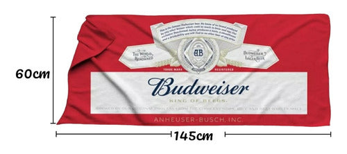 Budweiser Beach Towel Blanket 1