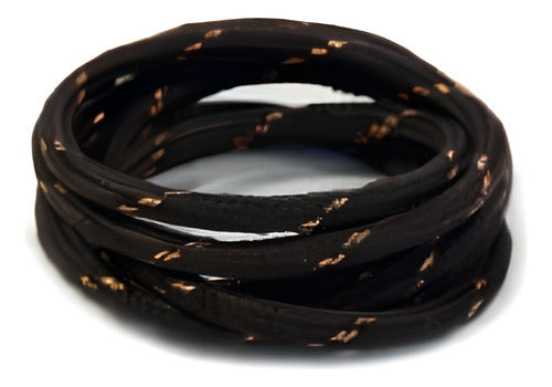 Cable Textil Decorativo Trefilight X Metro Negro Y Cobre 0