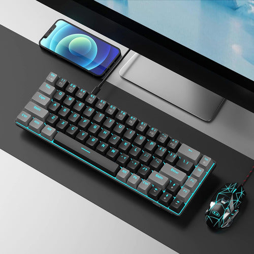 Teclado De 68 Teclas. Compacto. Mecanico. Gamers. Iluminado. 5