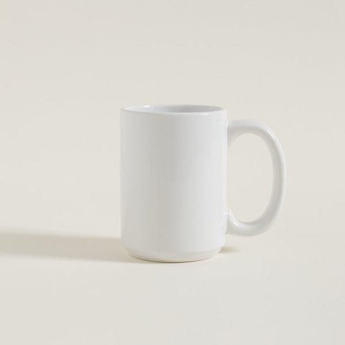 Mishka Straight White Mug 430ml Ceramic 1