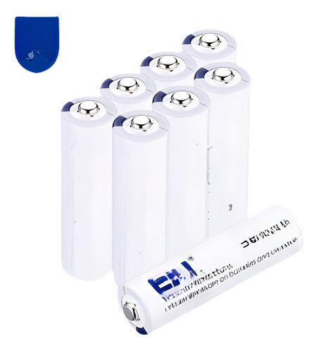 EBL 8PCS 1.5V 3000mAh Lithium AA Batteries LFB-AA up to 6X 0