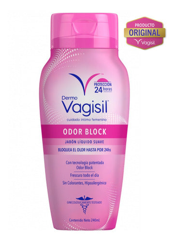 Jabón Líquido Dermo Vagisil Odor Block 240ml 1