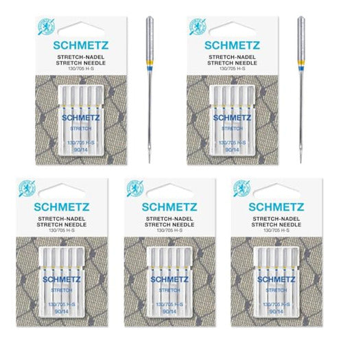 Schmetz 5 x 5 Stretch Sewing Machine Needles Size 90/14 0