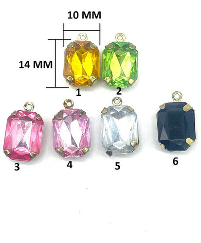 Las Perlas Gemas Fiesta Brillos Dije Para Aro Collar Soldable 100 Pcs 1