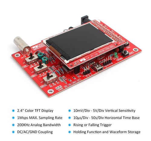 Jyetech 2.4  Tft Pantalla Dso138 El Kit De Osciloscopio Con 3