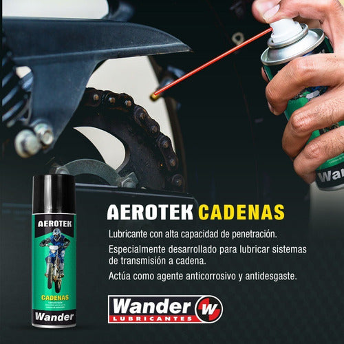 Wander Lubricante De Cadena Moto Aerotek - Gb Motos 2