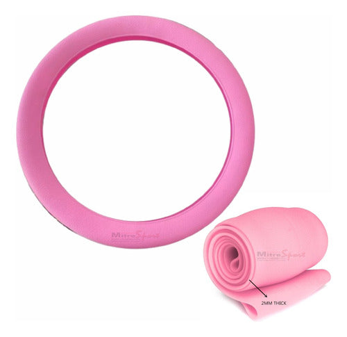 Fundas Mitre Sport Cubre Volante Silicona Rosa+ C/ Cinturones+ C/ Palanca 1