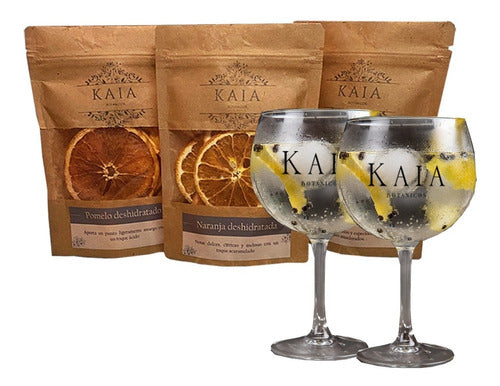 Cítricos Deshidratados Kaia Botanicos + Copas Gin Tonic X2 0