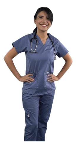 Medical Uniform Cocowear Pro Ultramarine Blue Straight Leg Women's Scrubs 0