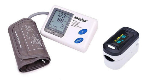 Bokang Digital Blood Pressure Monitor Kit + Finger Pulse Oximeter 0