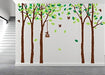 Luckkyy Grandes Cinco Arboles Pegatinas De Pared Bosque Pap 3