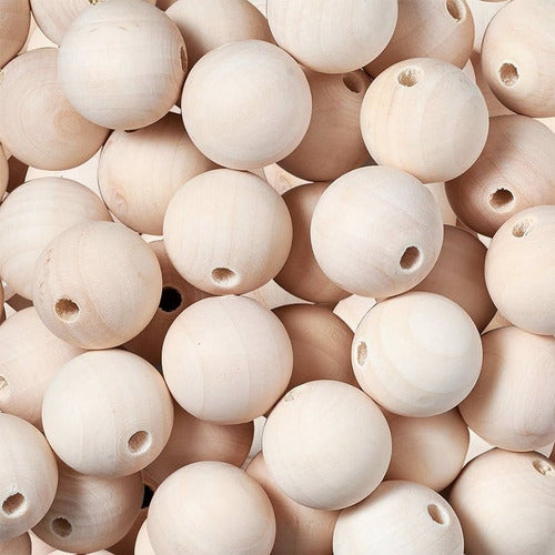 Wooden Beads / Spheres / Bowls 23mm x 200 Units 1