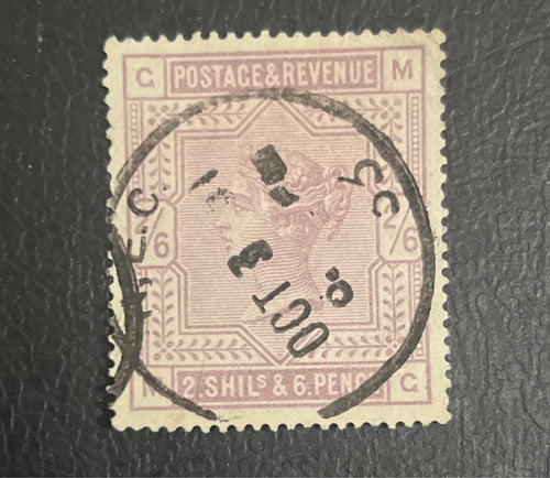 Sello Correo Gran Bretaña 1886 Estampilla Inglesa Alto V/c 1