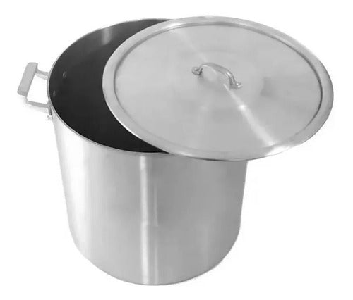 Veromir Olla De Aluminio Gastronómica 34 Cms 27 Lts C/ Tapa 1