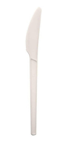 CICCARIELLO Cuchillo Blanco De Plastico - 100 Unidades 1