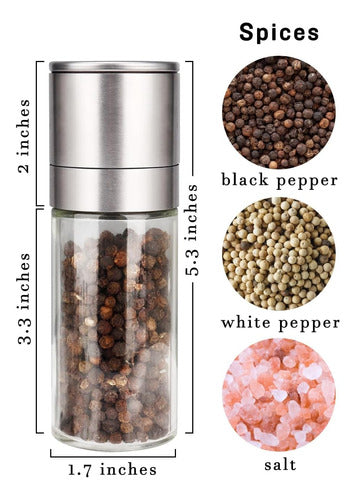 Molinillos De Pimienta Y Sal Acero Inoxidablerotor Cerámico 1