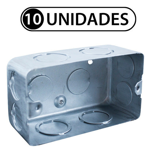 9 de Julio Rectangular Deep Box 5x10cm Standardized X 10 Units 0