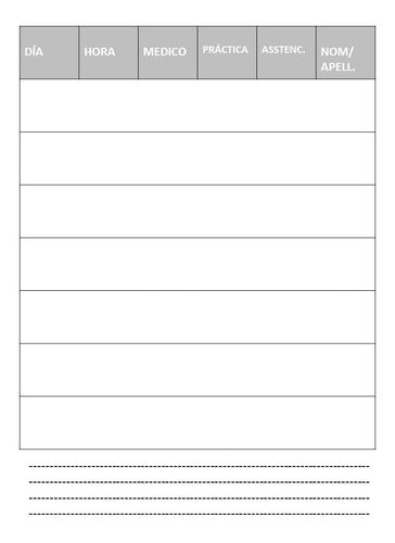 MN DISEÑOS Pack of Appointment Pages, PDF, for Printing A4/A5 - Gray 1