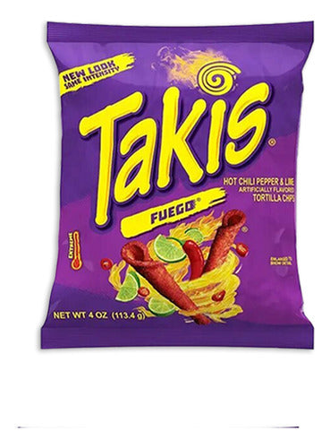 Takis Fuego, Blue, Original, Xplosion Snack -113g- (x4 Uni.) 2