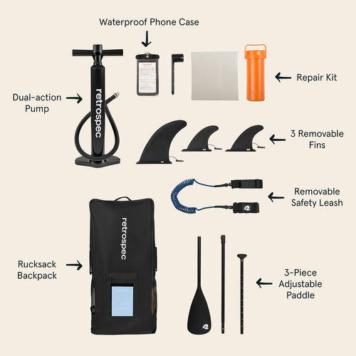 Retrospec Weekender - Paquete De Tabla De Remo Inflable De . 4