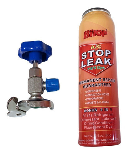 Sellador Fugas Leak Stop Metal Goma R134a R12 + Herramienta 0