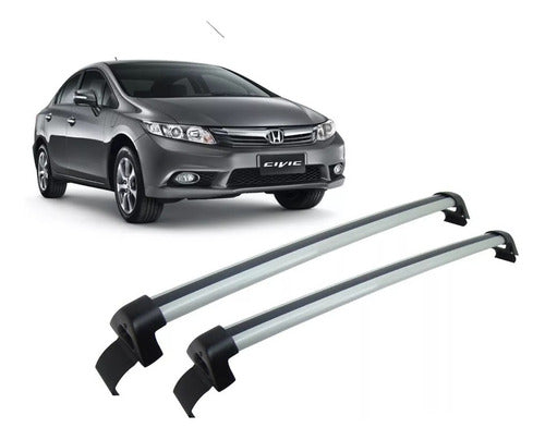 Pickup4x4 Gray Roof Bars for Honda Civic 2007-2011 0