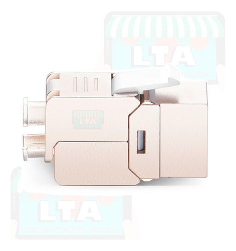 Módulo Rj45 Hembra Cat6a Stp 180º Sin Herramienta Ik6af18t 6