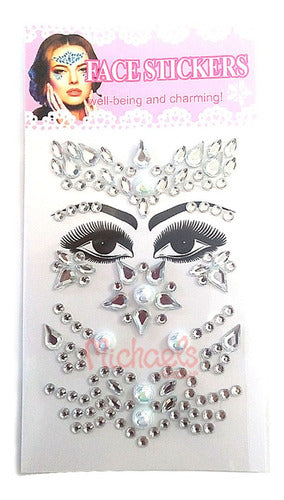 Gemas Autoadhesiva X6 Rostro Cara Cuerpo Decoración Facial C 1