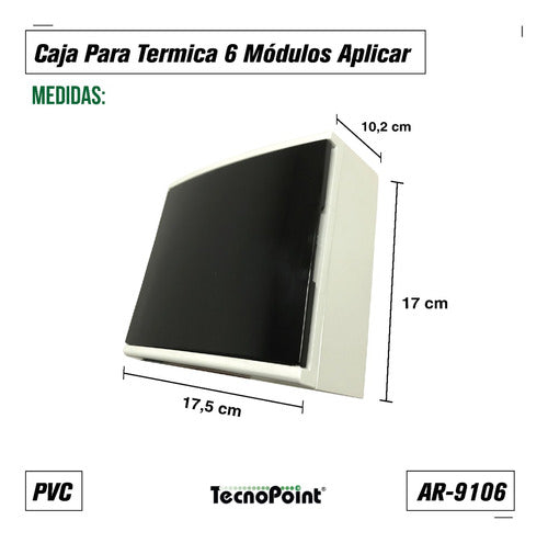 Variplast Caja Para Termica 6 Modulos Aplicar Armony Ar-9106 3