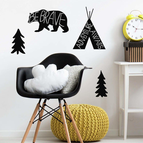 Vinilo Decorativo Pared [00qcn6qm] Animales Bosque 0