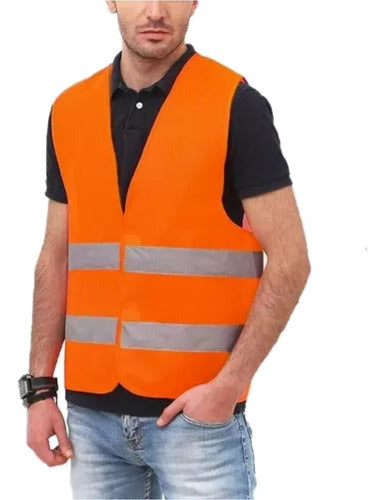 Oasis Professional Premium Reflective Safety Vests Kit x4 - Orange 0