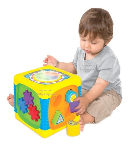 Nuevo Cubo Grande Didactico Juego Juguete Musical Para Bebe 0